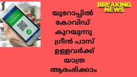 #indianxclusivebreaking news#യൂറോപ്പിൽ  കോവിഡ്  കുറയുന്നു ഗ്രീൻ പാസ് ഉള്ളവർക്ക് യാത്ര ആരംഭിക്കാം.